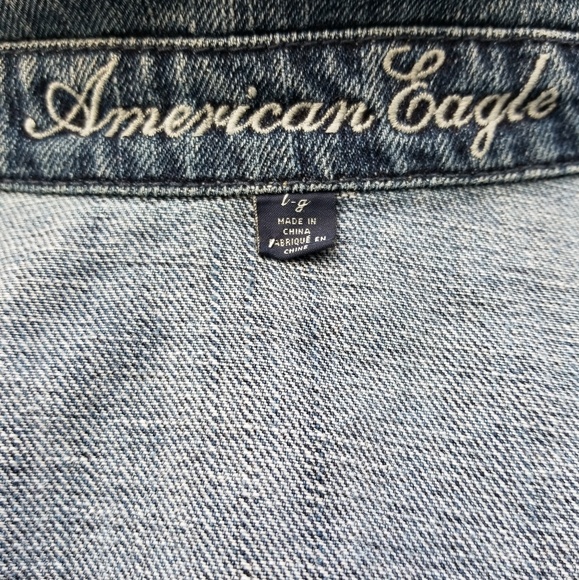 American Eagle denim jean jacket - Picture 7 of 7